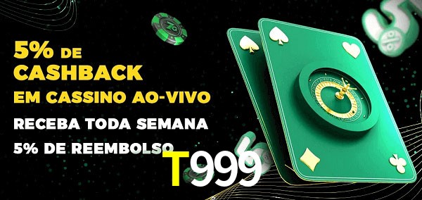 Promoções do cassino ao Vivo T999